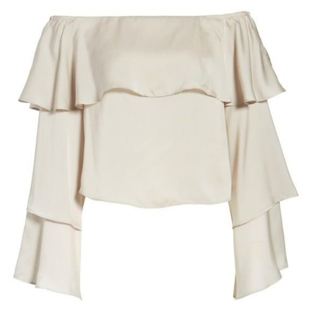💕SALE💕 Leith Off the Shoulder Ruffle Top - Picture 6 of 9